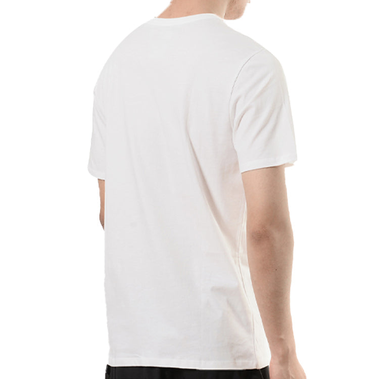 Men's Nike Alphabet Printing Sports Round Neck Pullover Short Sleeve White T-Shirt AH8520-100