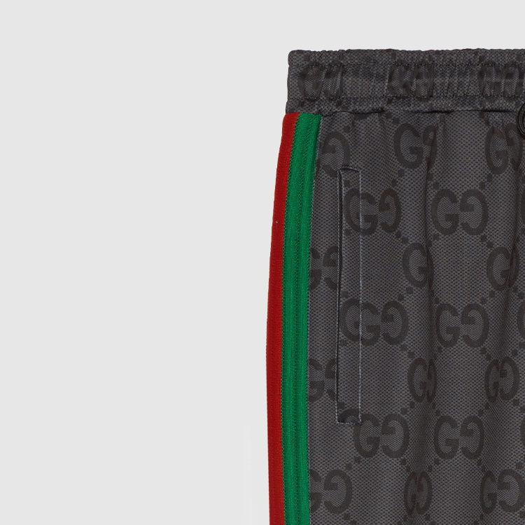 Gucci Jumbo GG Jogging Pant With Web 'Grey Dark Grey' 715192-XJF52-1155