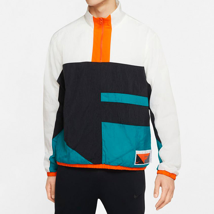 Nike As Nk Flight Jacket 'White Black Teal' CN8509-013