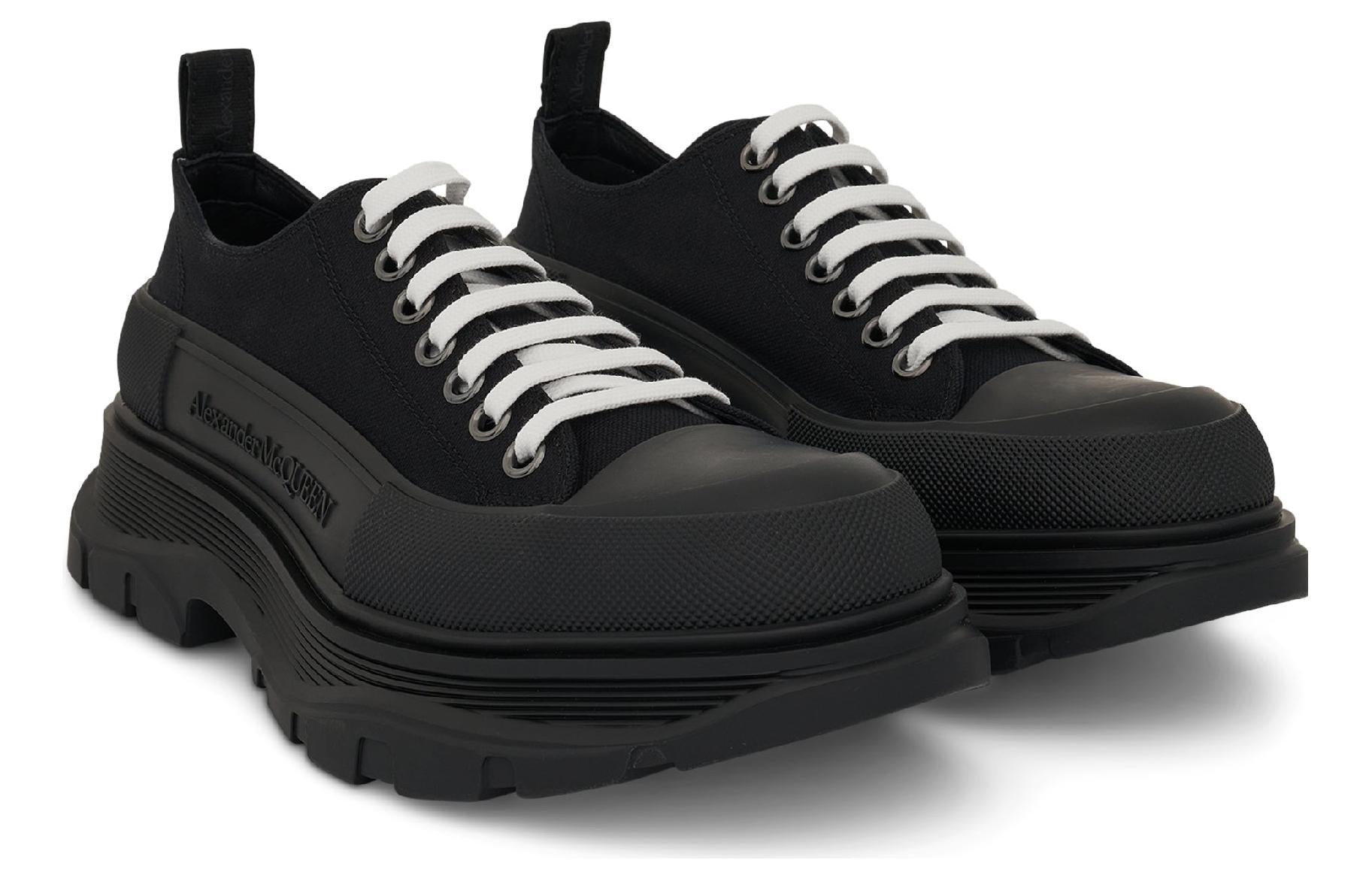 Alexander McQueen Tread Slick Lace Up 'Black' 604257W4MV21000
