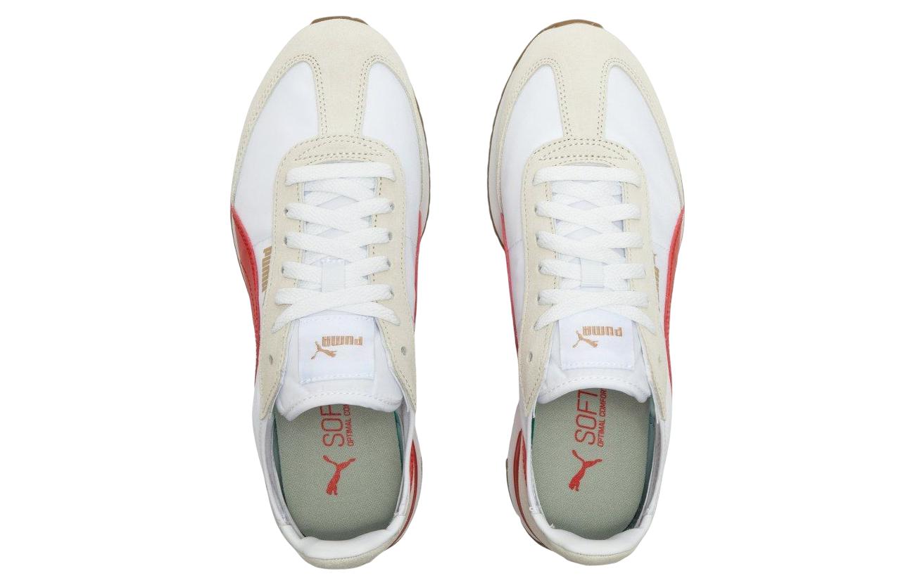 PUMA R78 Wind Nylon 'White Beige Red' 392901-05