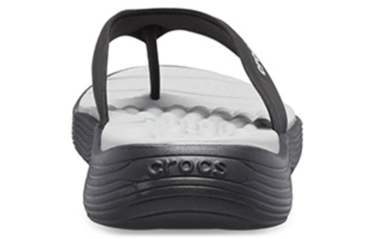 Crocs Reviva Flip-Flops White Black 205715-060