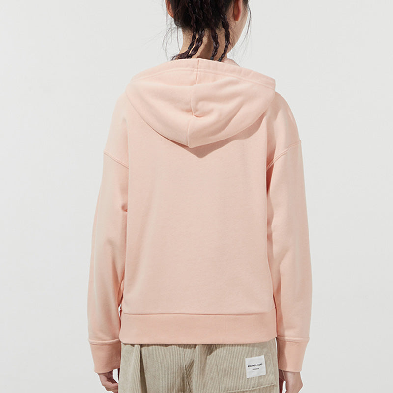 (WMNS) PUMA Classics Logo Printing Hoodie Orange 531385-47