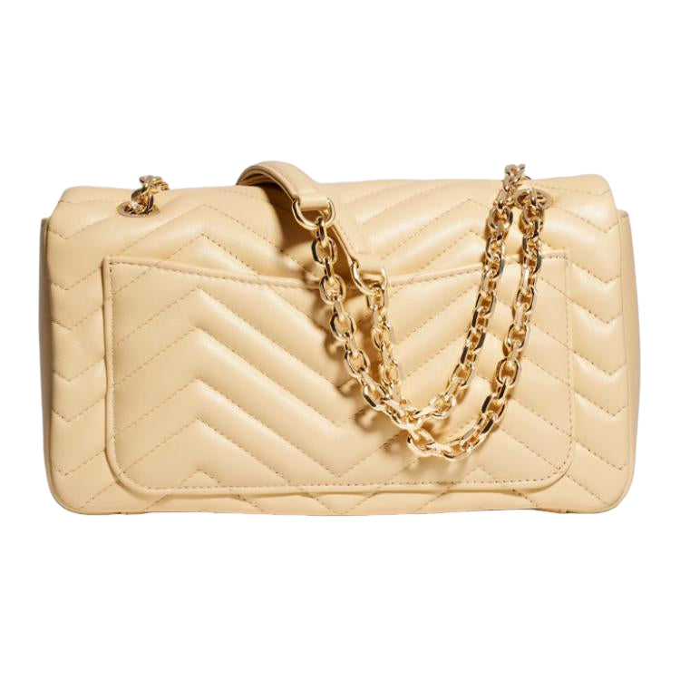 (WMNS) Gucci GG Marmont Medium Shoulder Bag 'Light Yellow' 837267-AAGUE-9305