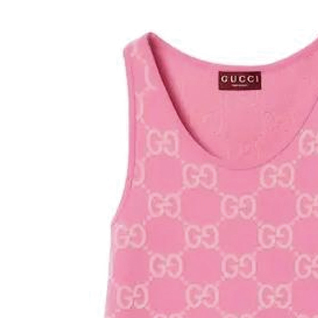 (WMNS) Gucci GG Cotton Jacquard Dress 'Pink Light Pink' 786403-XKD28-5447