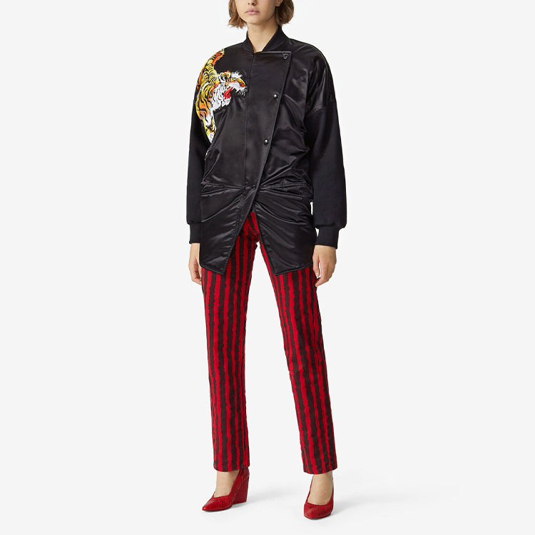 KENZO x Kansaiyamamoto Crossover SS21 TIGER Embroidered Aviator Black Jacket FB52BL1255KC-99