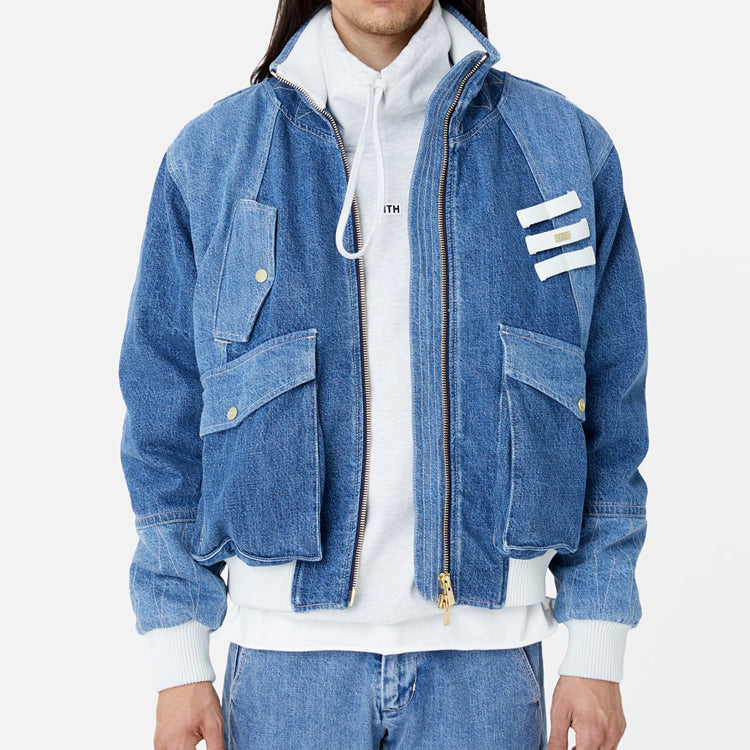 KITH Denim Military Bomber 'Blue Multi' KH1206-109