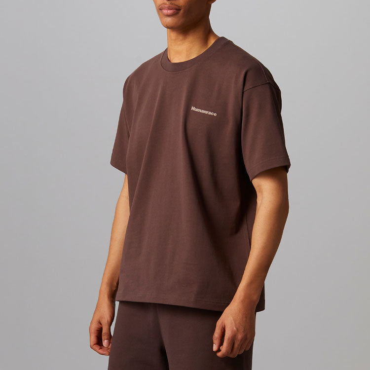 adidas x Pharrell Humanrace Small Logo T-Shirt 'Brown' HI2956