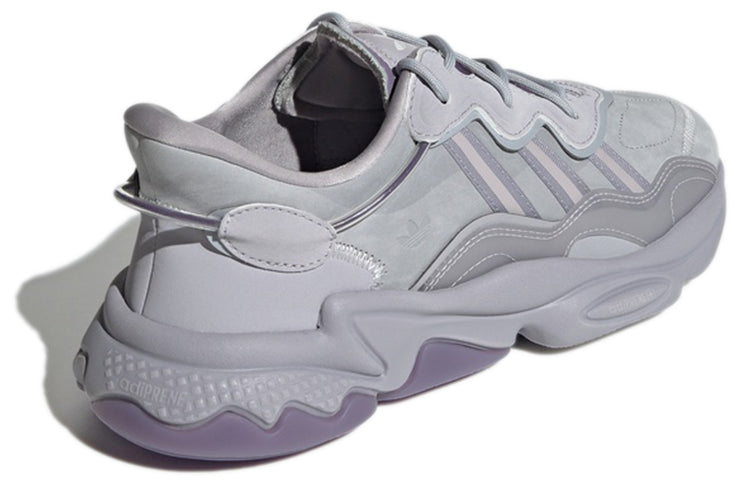 adidas originals Ozweego Cozy Wear-Resistant Running Shoes Gray Purple GY1027