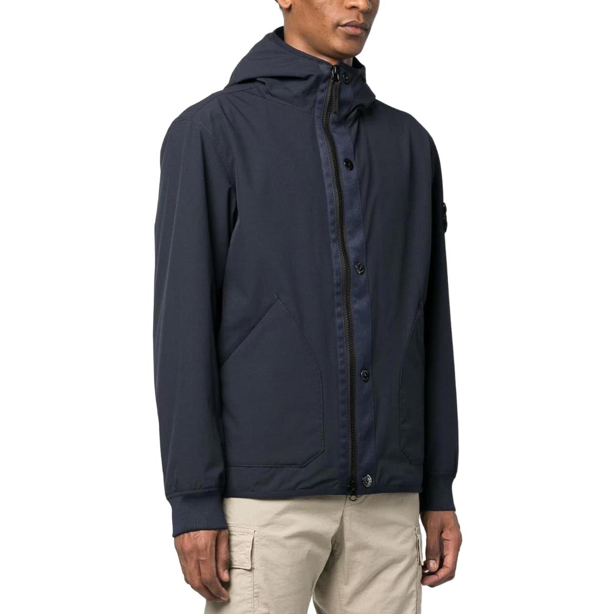 STONE ISLAND Plain Logo Jackets 'Navy' 791541027-V0020