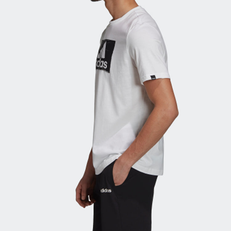 adidas BRUSHSTROKE Sports Running Gym Training Tops White GD5894