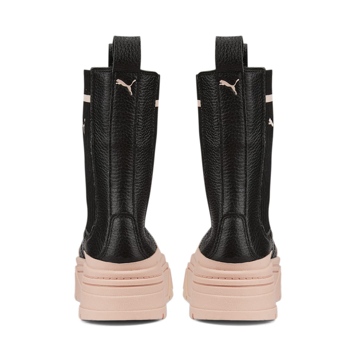 (WMNS) PUMA Mayze Stack Chelsea Boots 'Black Rose Quartz' 386742-03