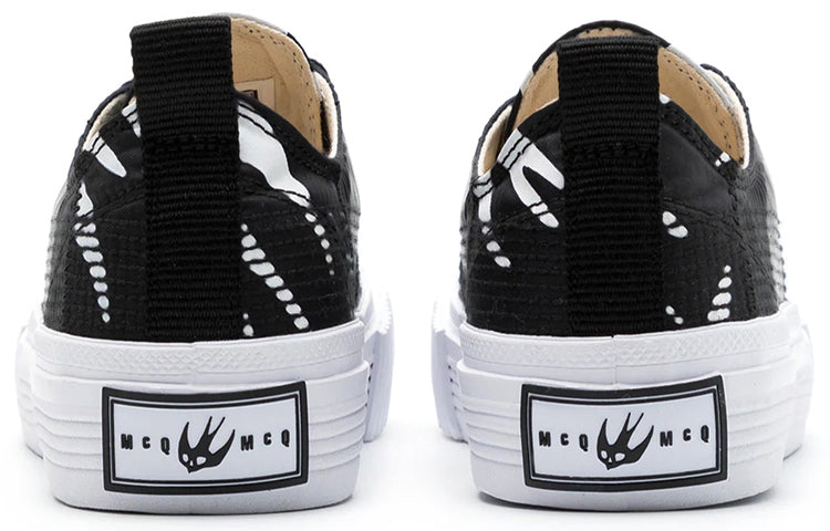 McQ Alexander McQueen Plimsoll Platform Low-Top Sneakers 'Black White' 621915R26921006