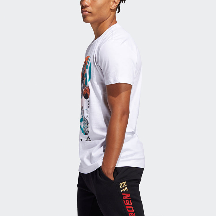 adidas Printed Short Sleeve TEE Men White FM4778