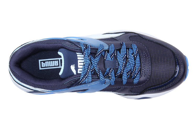 (WMNS) PUMA R698 Trinomic Running Shoes Black/Blue/White 359013-03