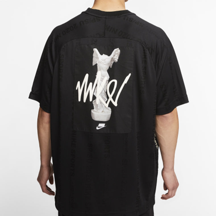 Nike Sportswear NSW Flame Logo Printing Jersey Black CJ5197-010