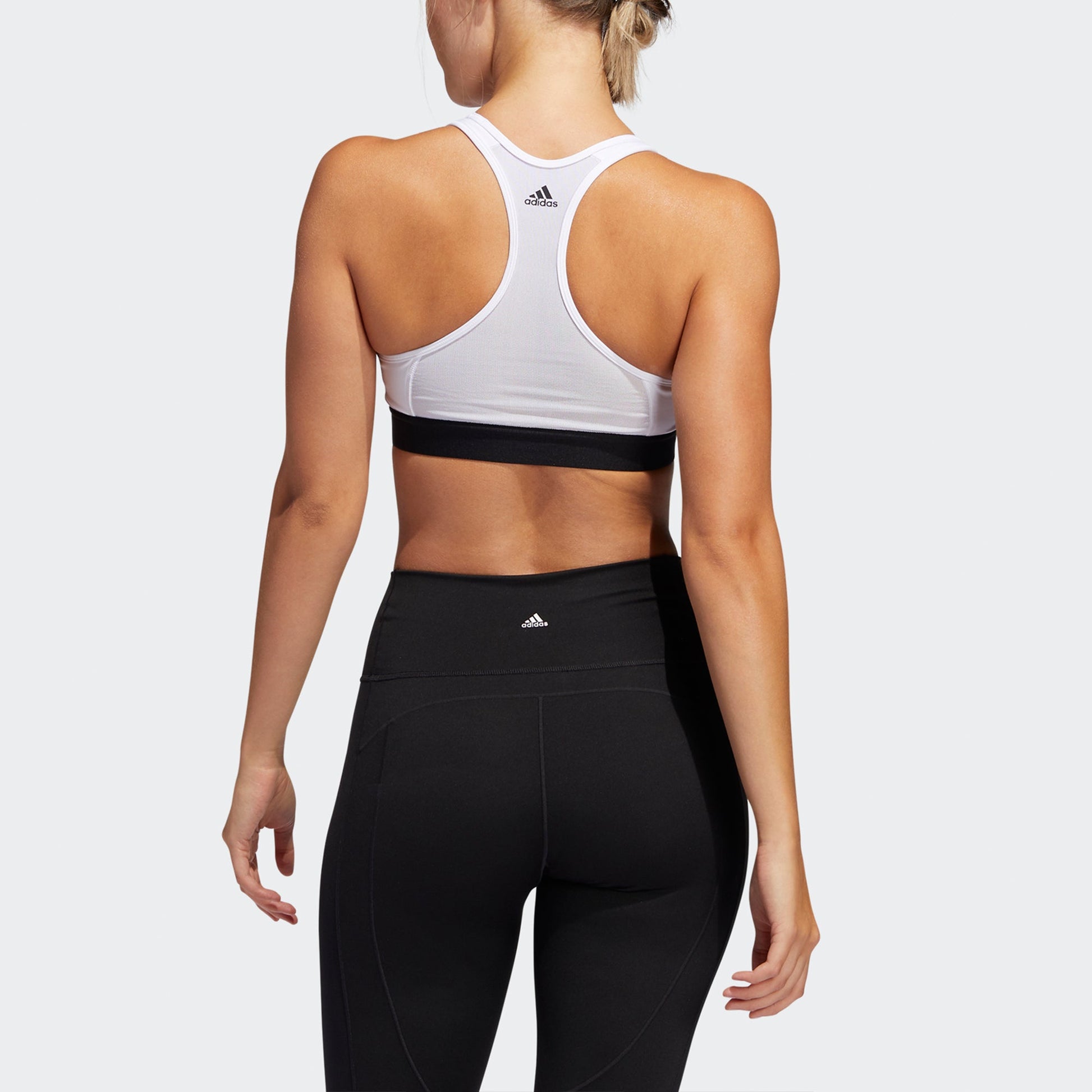 (WMNS) adidas DonAsia Sizing 't Rest Alphaskin Padded Bra 'White Black' FU4032
