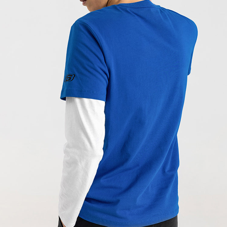 Men's Skechers Printing Short Sleeve t Blue C219M025-002U