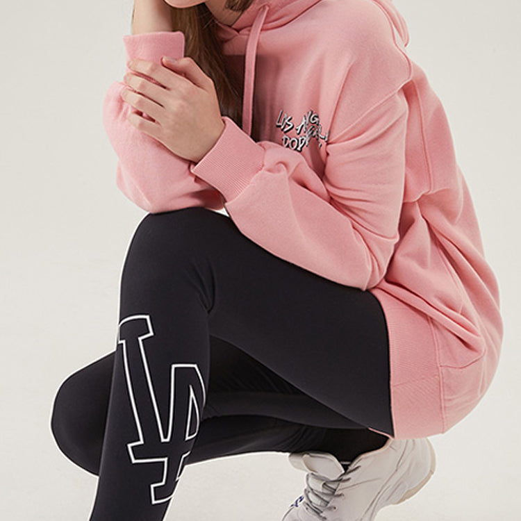 MLB Logo Embroidered Pattern hooded Long Sleeves Unisex Pink Red 31HD04941-07P