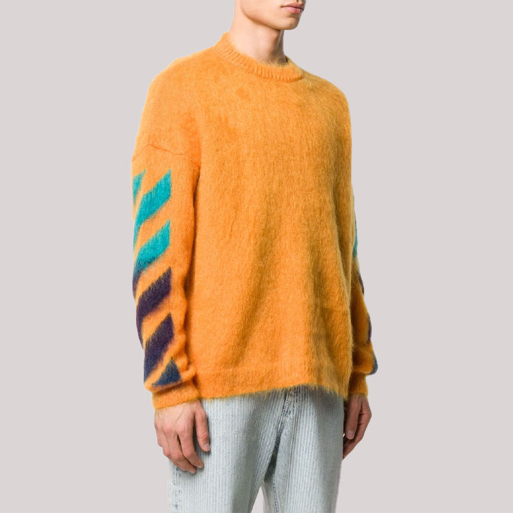 Off-White Gradient Arrows Sweater Men Orange OMHA036R20B020231988
