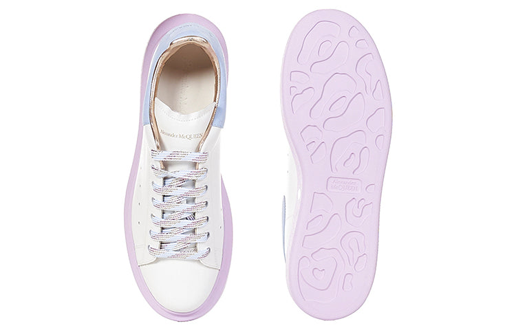 (WMNS) Alexander McQueen Oversized Sneaker 'White Blue Lilac' 553770WIAF99554