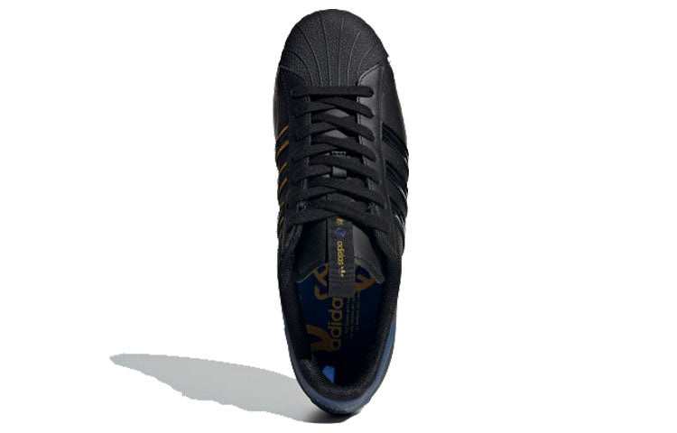 adidas originals Superstar Shoes Black/Blue FW3919