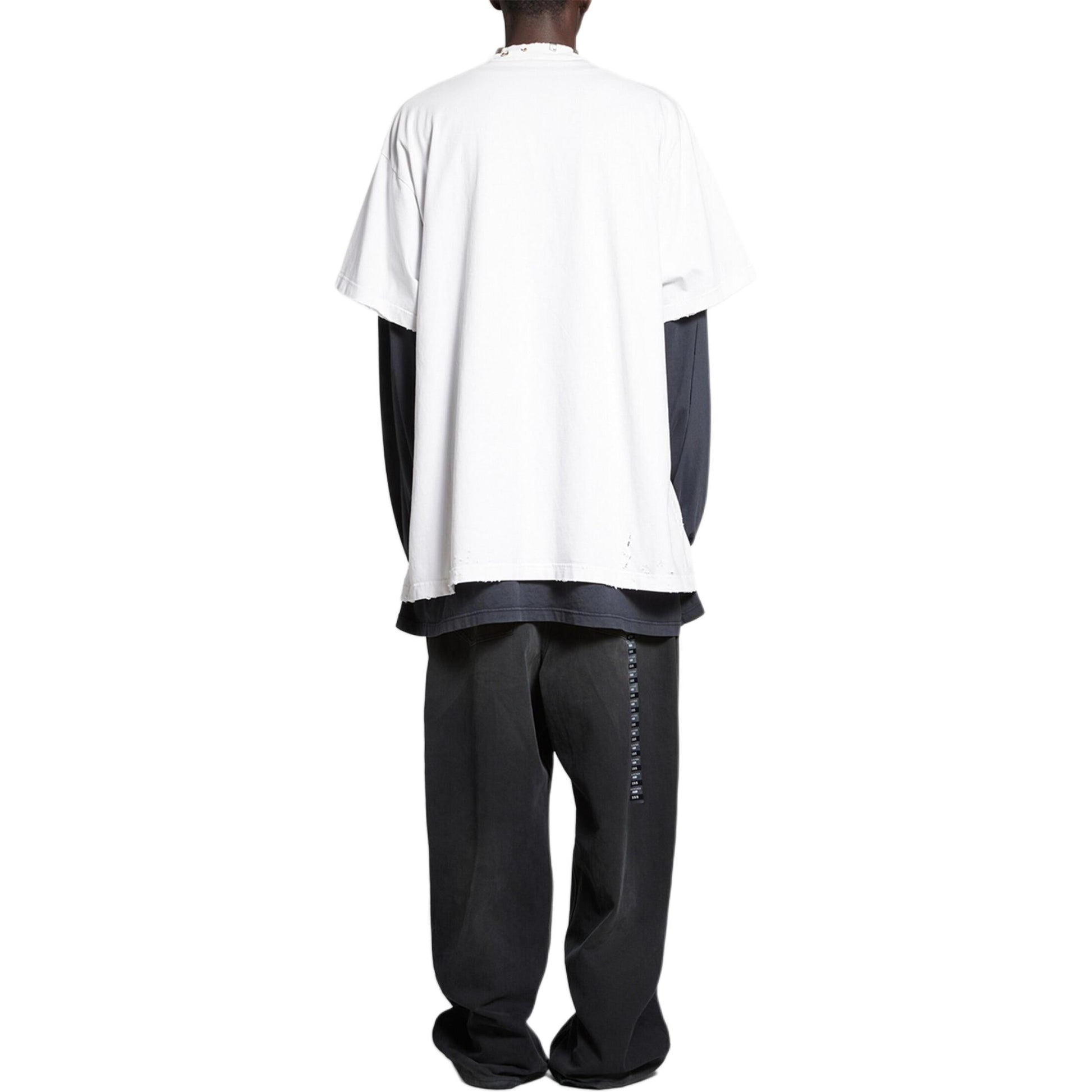 (WMNS) Balenciaga Pierced T-shirt Oversized 'White' 761460TPVD49000
