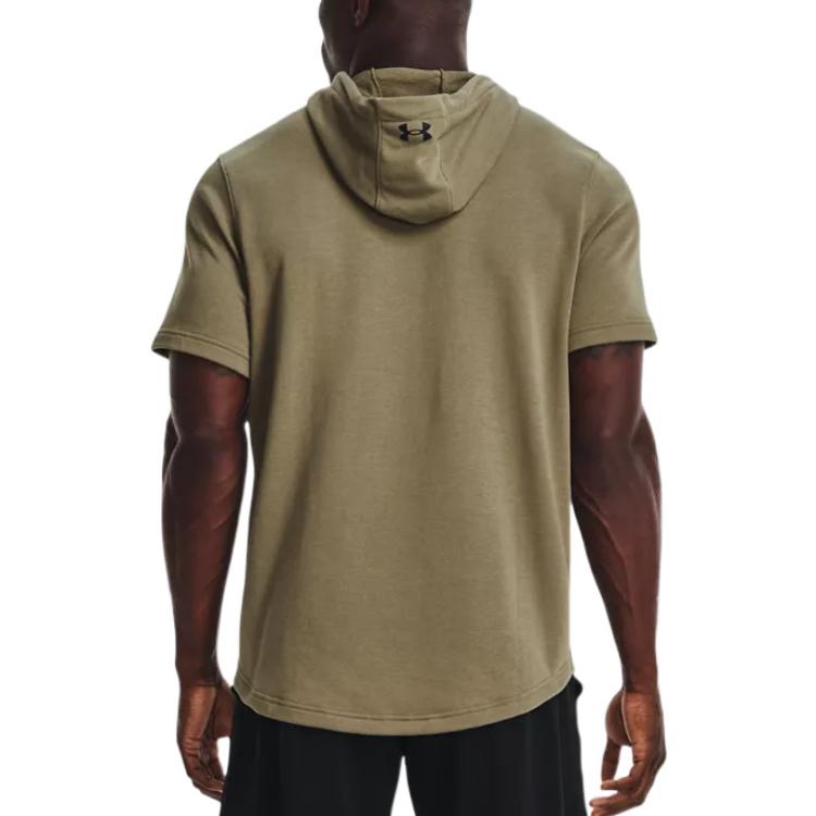 Under Armour Project Rock Terry Short Sleeve Hoodie 'Green' 1370465-361