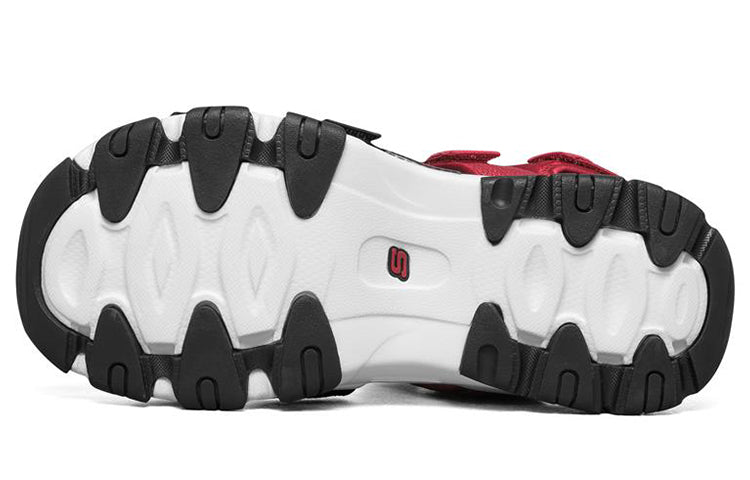 (WMNS) Skechers D'Lites 2.0 Sandals Black/Red/White 66666284-BKRD