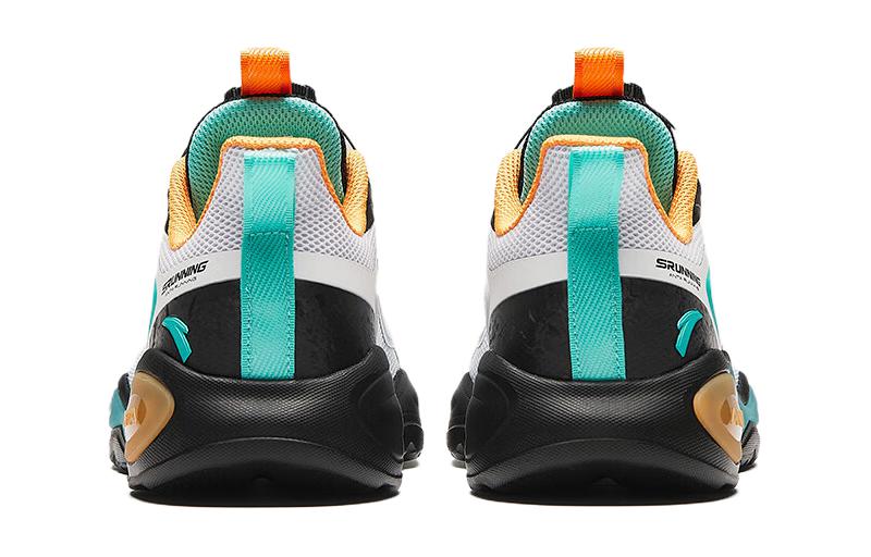 (GS) ANTA Running Series Sneakers 'White Yellow Teal' A312425508-1