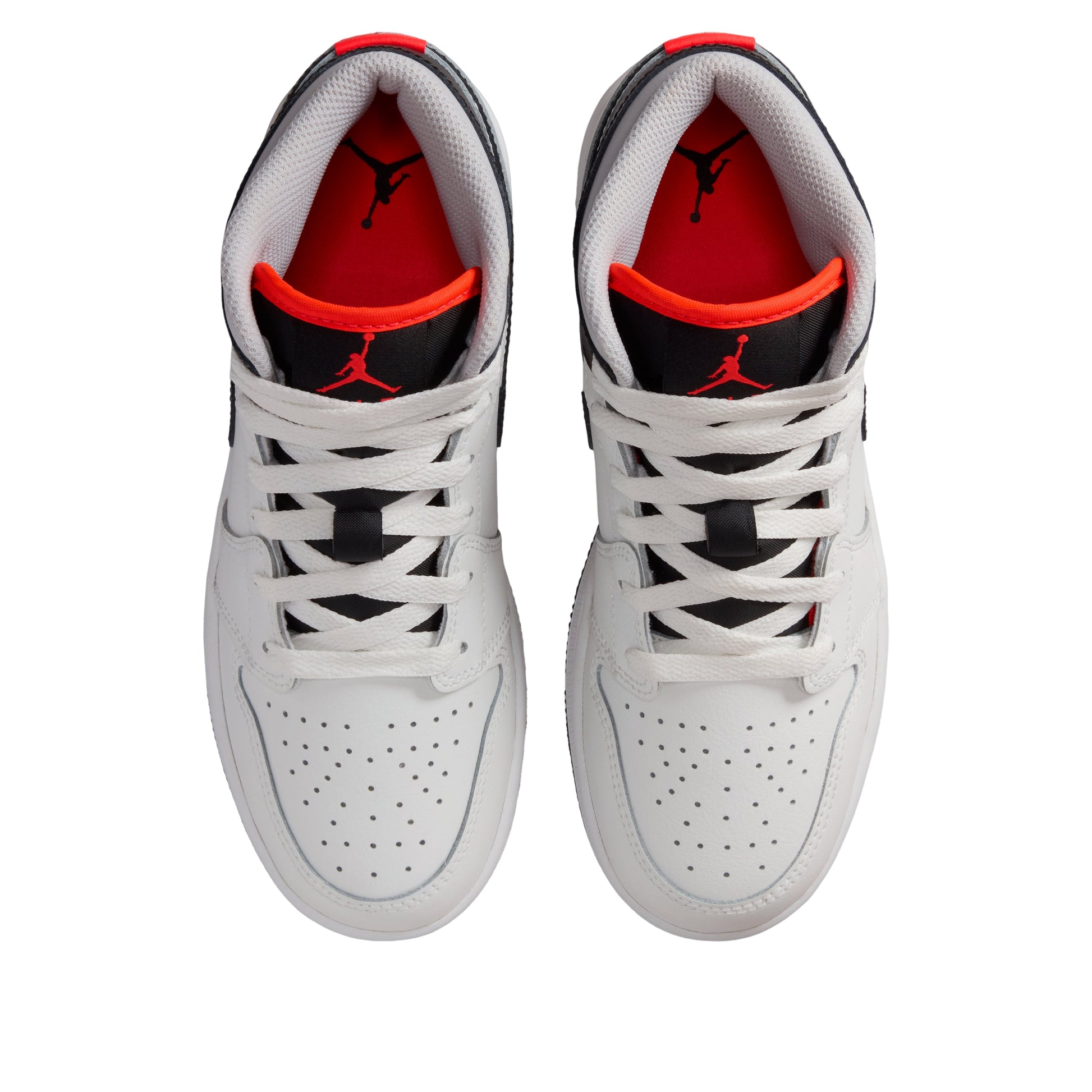 (GS) Air Jordan 1 Mid 'Summit White Infrared Black' DQ8423-109