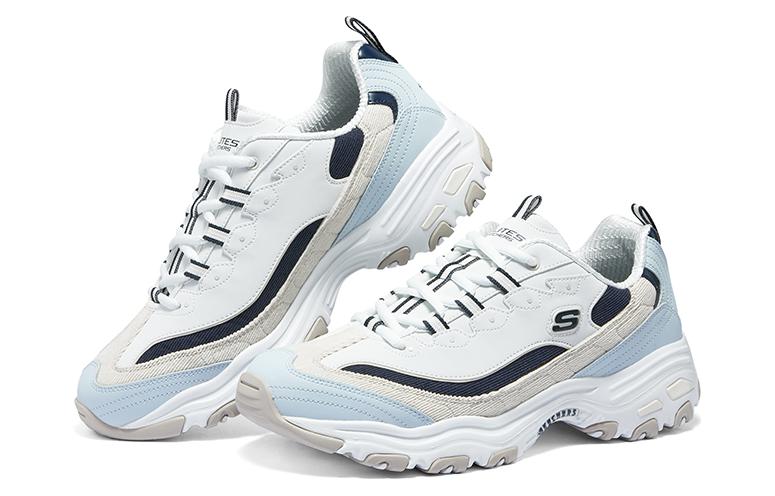 Skechers D'Lites Varsity Spirit Sneaker 'White Beige Blue' 894282-NTNV