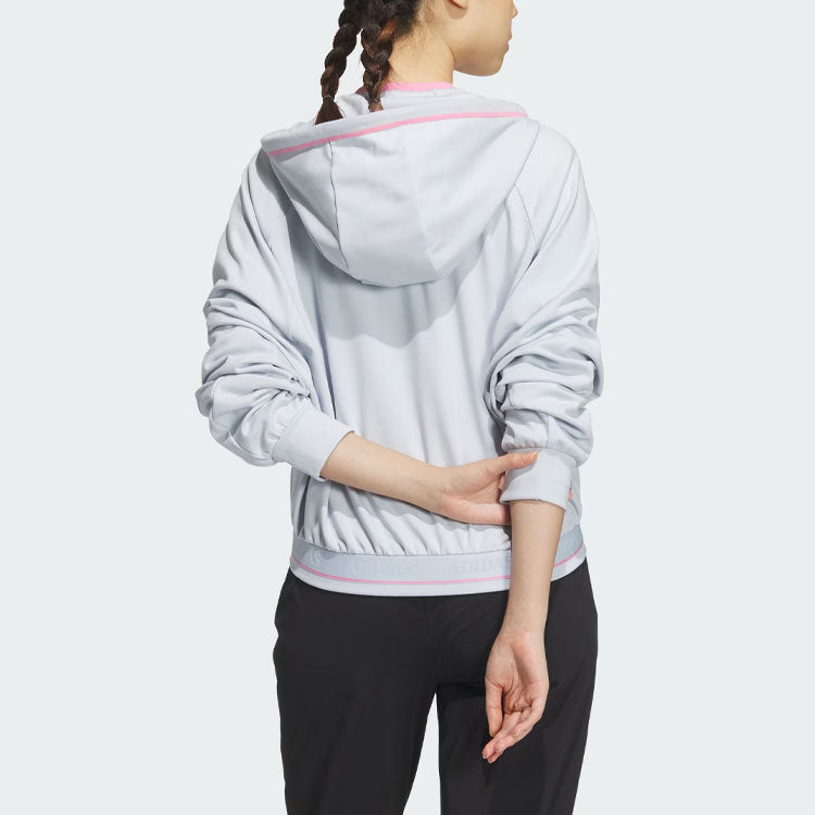 (WMNS) adidas Verbiage Hooded Jacket Asia Sizing 'Grey' JE3605