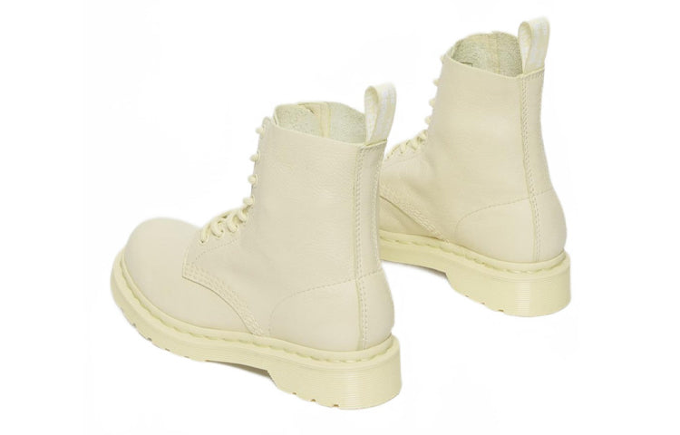 (WMNS) Dr. Martens 1460 Pascal Mono Lace Up Boots 'Cream' 27580282