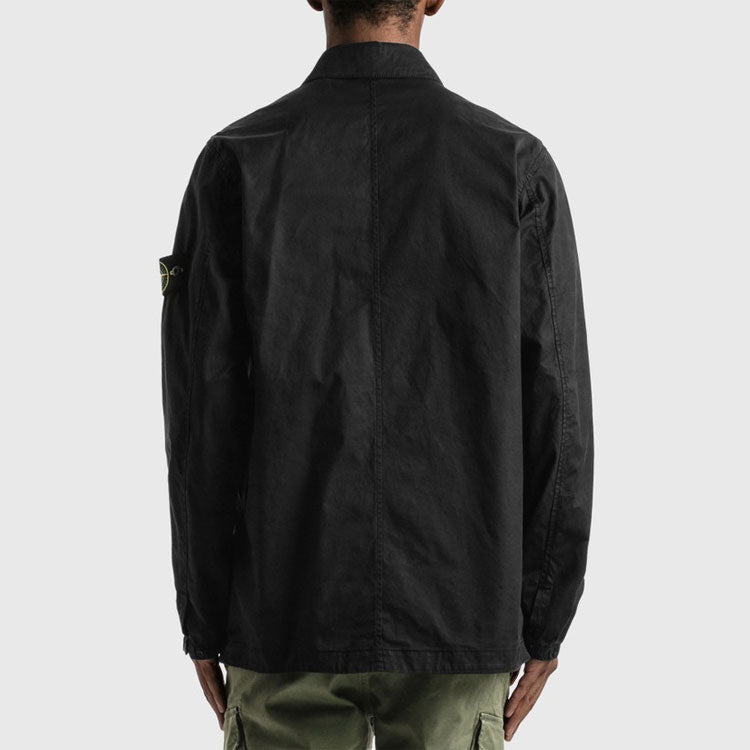 STONE ISLAND Cotton Overshirt 'Black' 751510610-V0029