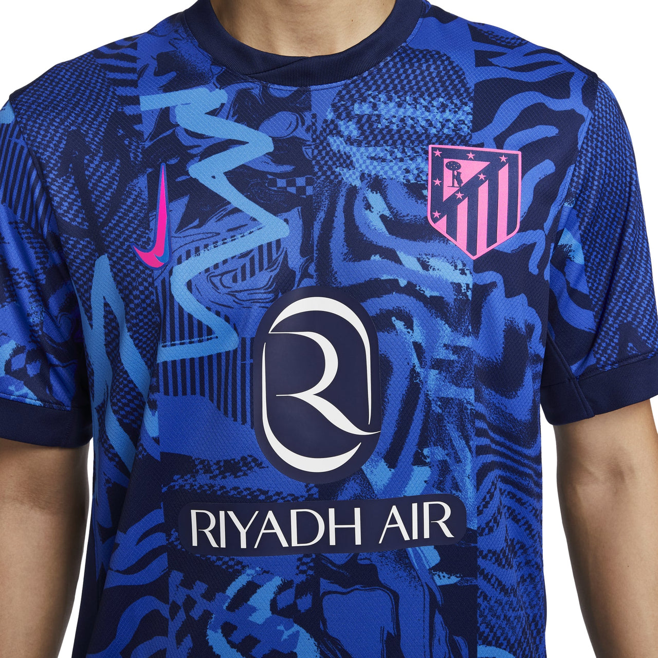Nike Dri-FIT Atletico Madrid 2024/25 Stadium Third Football Replica Jesrey 'Blue Pink' FQ2021-493
