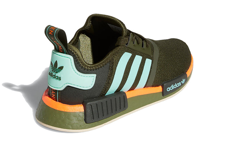 (GS) adidas originals NMD R1 J 'Green Blue' FY9394