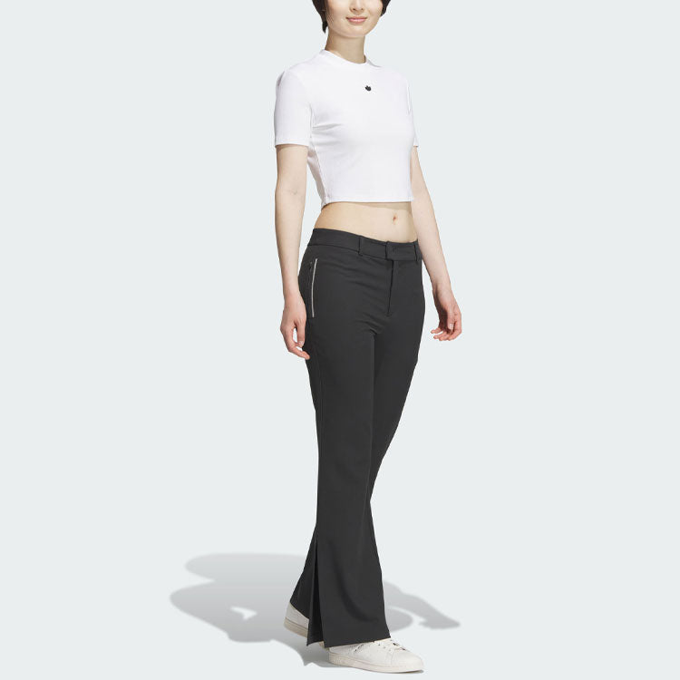 (WMNS) adidas Originals MC Flare Pants Asia Sizing 'Black' IN1036