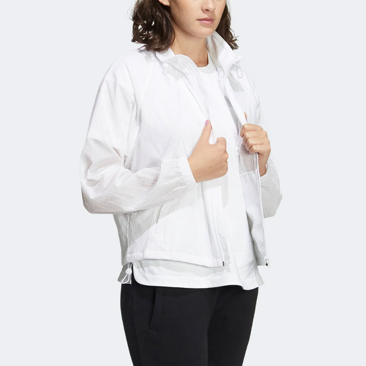 (WMNS) adidas Neo Mar Windbreaker Jackets 'White' HF7287