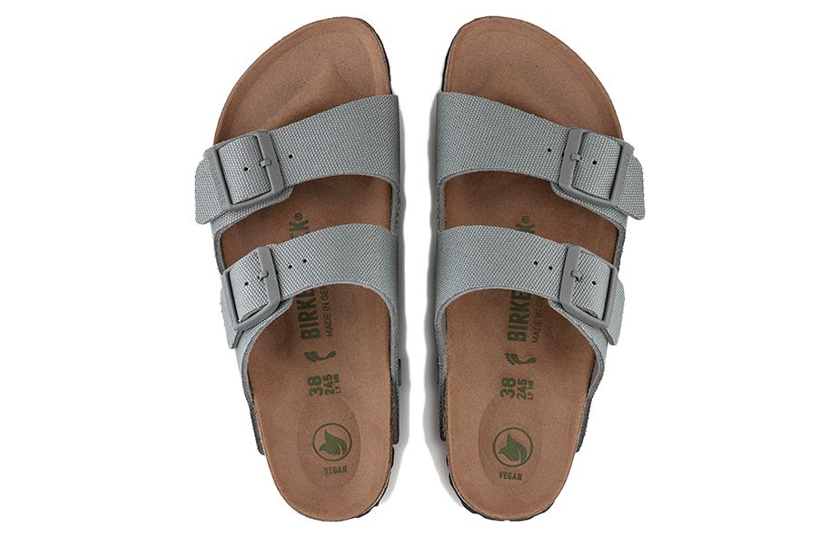 Birkenstock Arizona Vegan Men Textile 'Stone Coin' 1023015