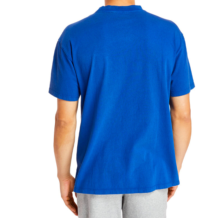 Men's Timberland SS20 Hollow Out Zipper Pocket Printing Short Sleeve Blue A22SN454