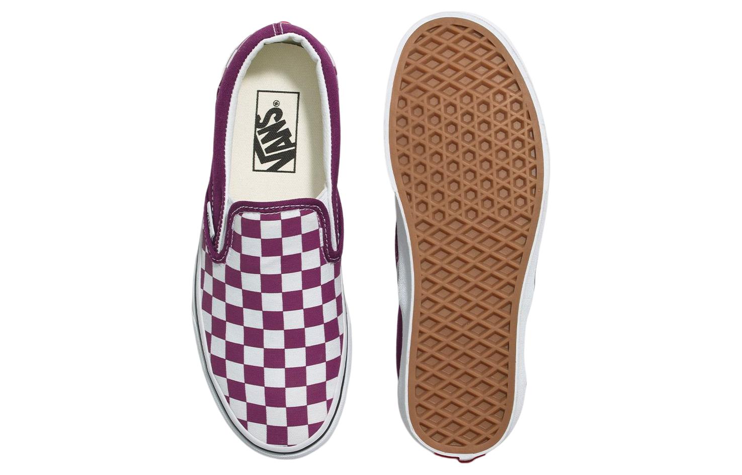 (WMNS) Vans Classic Slip-On Checkerboard 'Purple' VN000BVZDRV