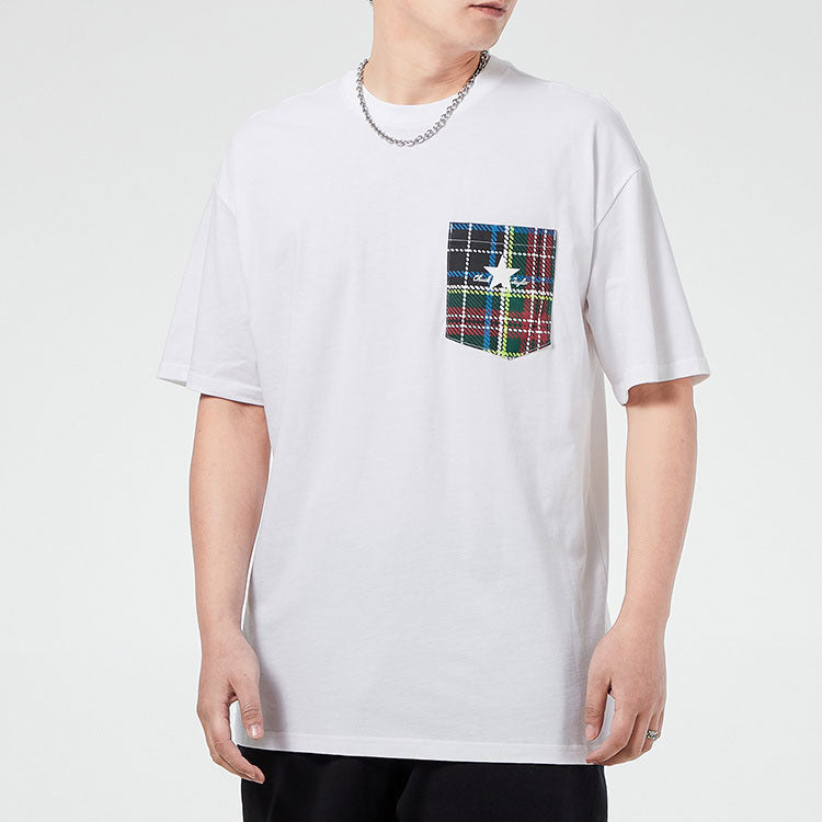 Converse Pocket Casual Short-Sleeve Tee Mens White 10020885-A01