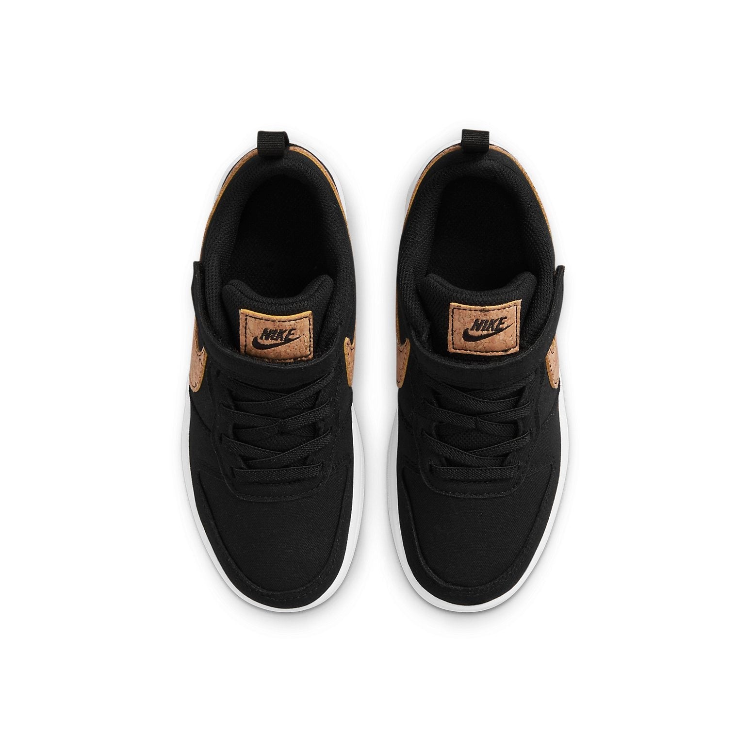 (PS) Nike Court Borough Low 2 Canvas 'Black Cork' DC7950-001