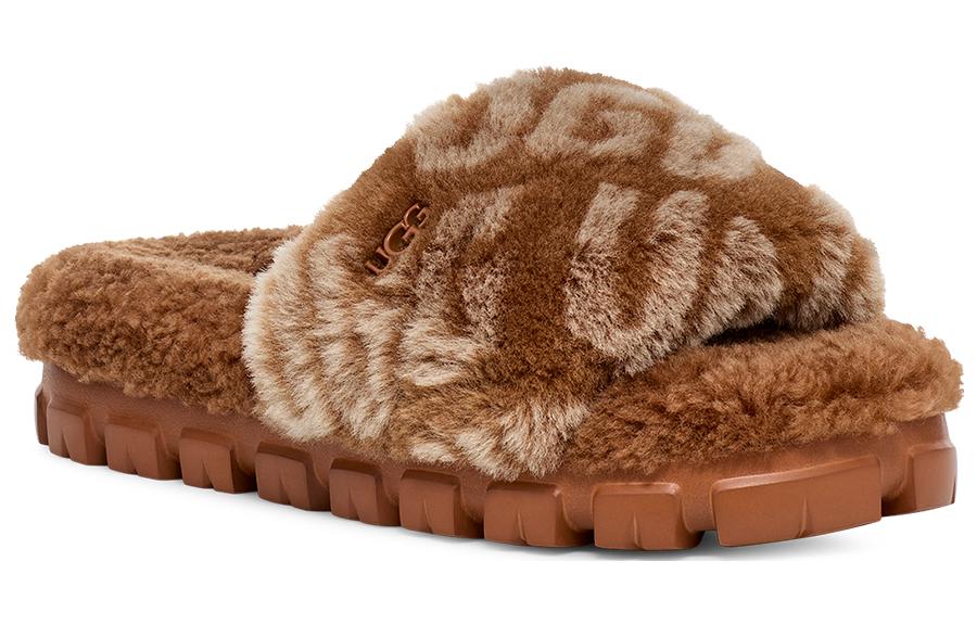 (WMNS) UGG Logo Slides 'Brown' 1148770-HWD