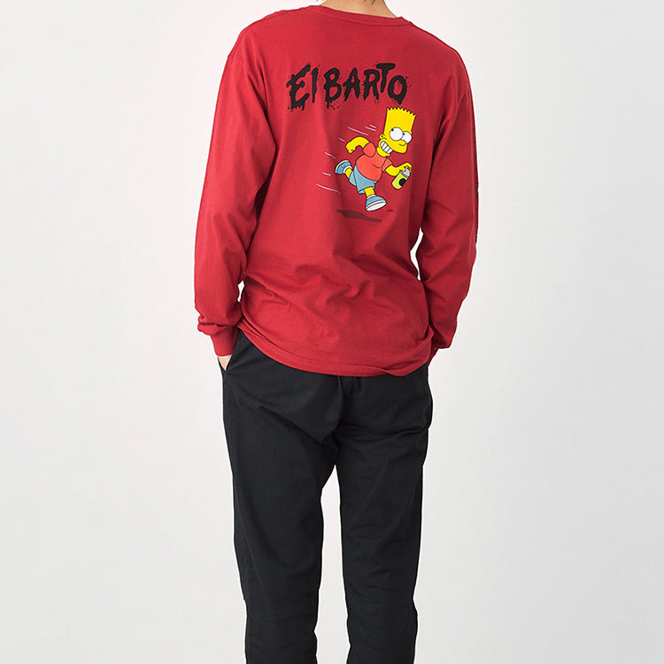 Men's Vans Simpson Crossover Long Sleeves Red VN0A4RTN17A