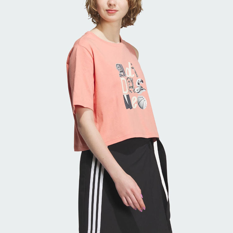 (WMNS) adidas Neo Graphic T-Shirts 'Pink' IK7671