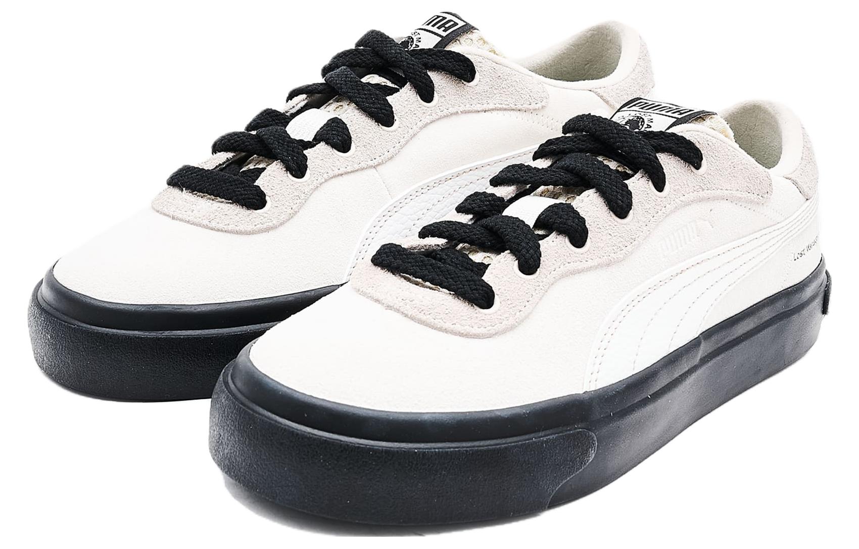 (WMNS) PUMA x LMC Royale Suede Shoes 'White-Sand Dune' 396957-01