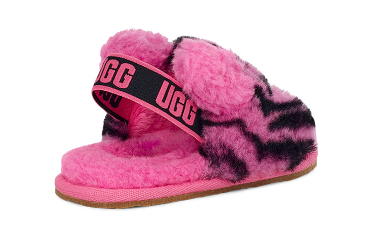 (TD) UGGFluff Yeah Slide Tiger Stuffie 'Carnation'  1124940T-CRNT