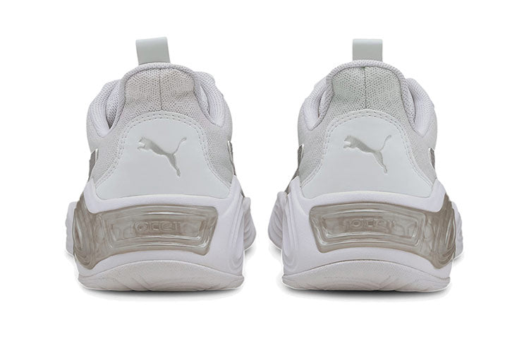 (WMNS) PUMA Cell Magma Clean Low-top Running Shoes White/Grey 193657-04